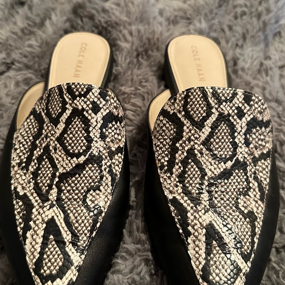 Cole Haan Black Mules Sleek and Sophisticated